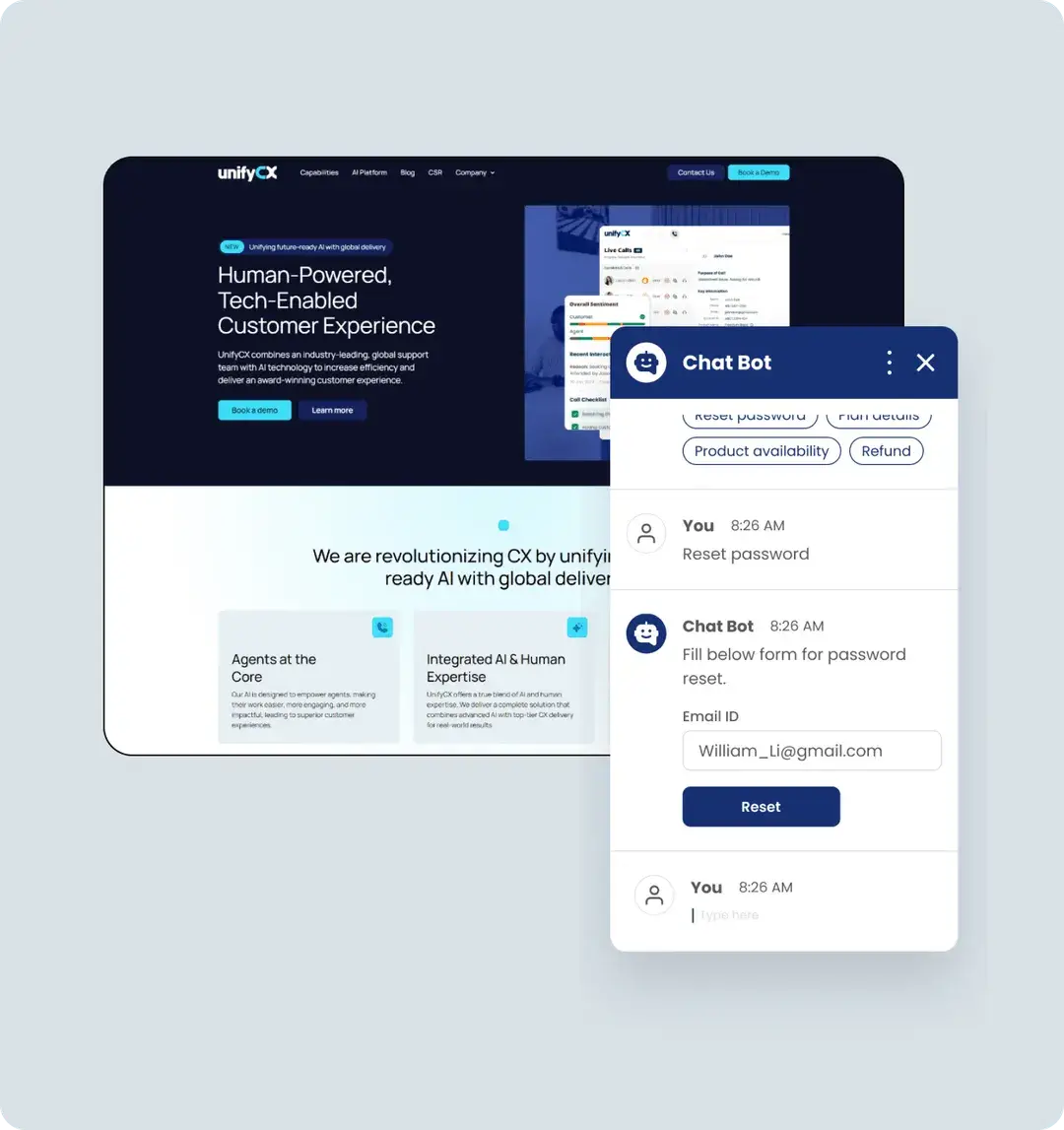 Our AI- powered chatbot can provide answers instantly